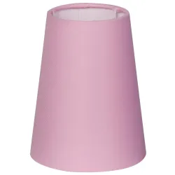CONE RÓŻOWY ABAŻUR 1X E14 TKANINA