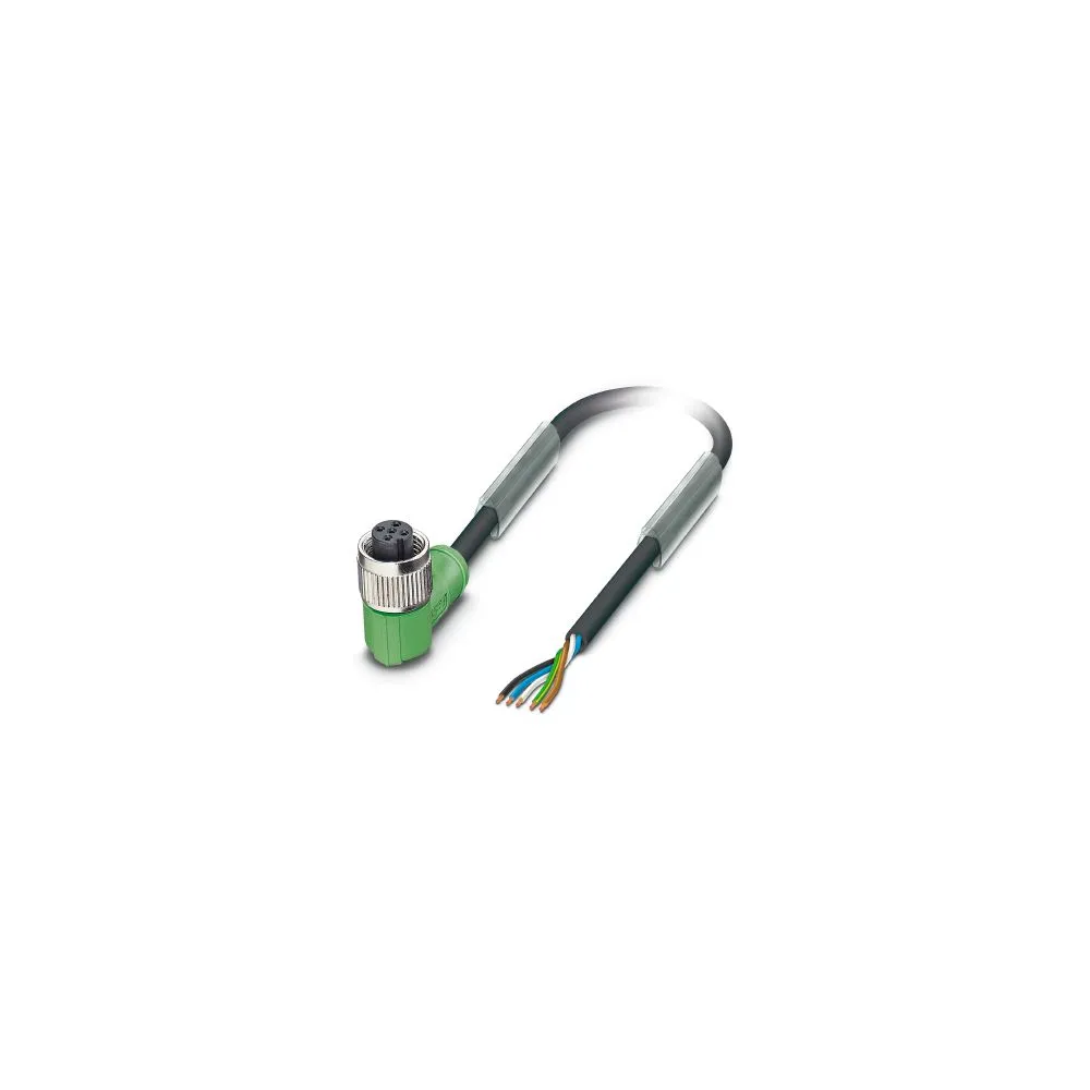 SAC-5P-10,0-PUR/M12FR KABEL CZUJNIKA/URZĄDZENIA WYKONAWCZEGO, 5-BIEG., PUR BEZHALOGENOWY, CZARNO-SZA