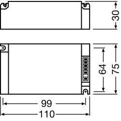 PTI STATECZNIK ELEKTRONICZNY  70W IP20 220-240V AC S METAL DO LAMP METALOHALOGENOWYCH HCI/HQI