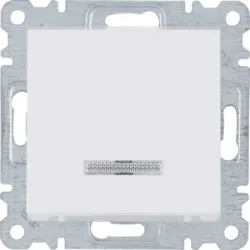LUMINA SOUL/ INTENSE/ PASSION MODUŁ BIAŁY ŁĄCZNIK PODŚWIETLANY 1X 1Z ZACISKI SPRĘŻYNOWE 10AX 250V