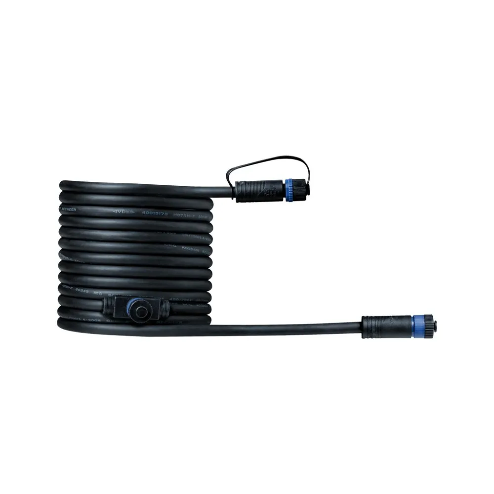 OUTDOOR PLUG AND SHINE PRZEWÓD ŁĄCZĄCY IP68 5M 1IN-2OUT CZARNY TWORZYWO SZTUCZNE