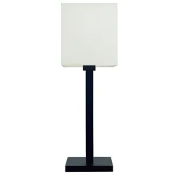 LEGATO CZARNY/ BIAŁY OPRAWA STOŁOWA NOCNA 1X E27/ 60W IP20 METAL/ TKANINA