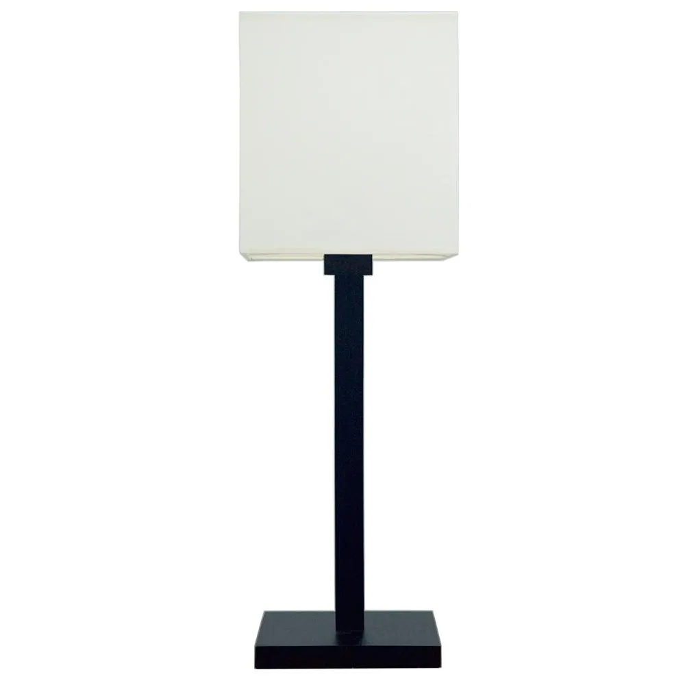 LEGATO CZARNY/ BIAŁY OPRAWA STOŁOWA NOCNA 1X E27/ 60W IP20 METAL/ TKANINA