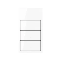 SIMON 100 BIAŁY PANEL 2 KROTNY KLAWISZE PIONOWE 3X