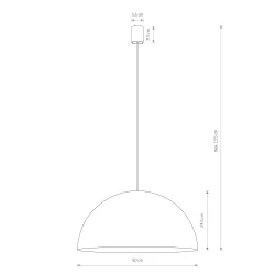 HEMISPHERE SUPER L SATYNOWA MIEDŹ OPRAWA WISZĄCA 4X GX53/ 12W IP20 STAL LAKIEROWANA