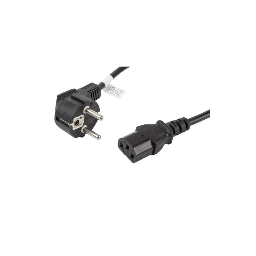 KABEL ZASILAJĄCY CEE 7/7-IEC 320 C13 1.8M VDE CZARNY