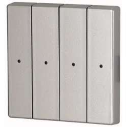 CWIZ-04/03-LED KLAWISZ POCZ. SREBRNY Z DIODĄ LED - 55X55MM