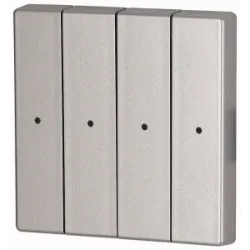 CWIZ-04/03-LED KLAWISZ POCZ. SREBRNY Z DIODĄ LED - 55X55MM