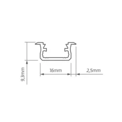 PROFIL PT ALUMINIUM NATURALNE 2020MM KLOSZ MLECZNY