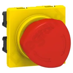 M45 ŻÓŁTY/CZERWONY WYŁĄCZNIK 2M AWARYJNY 10A 1Z+1R ODBLOKOWANIE 1/4 OBROTU
