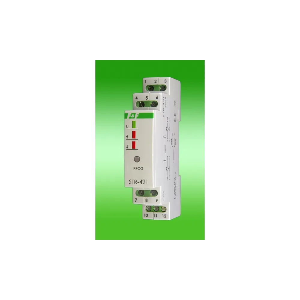 STR-421 STEROWNIK ROLET 2-PRZYCISKOWY 2A 1M 230V AC