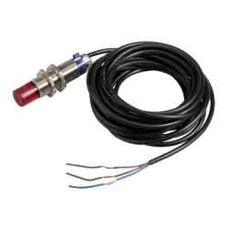 Schneider Electric OsiSense XU Czujnik fotoelektryczny M18 z wyjściem NPN 1NO 12/24V DC, kabel 2m, XUB9ANAWL2