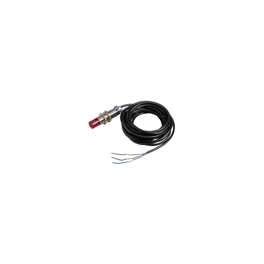 Schneider Electric OsiSense XU Czujnik fotoelektryczny M18 z wyjściem NPN 1NO 12/24V DC, kabel 2m, XUB9ANAWL2