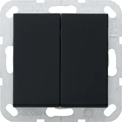 SYSTEM 55 MODUŁ CZARNY MAT ŁĄCZNIK SERYJNY ZACISKI ŚRUBOWE 10AX 250V