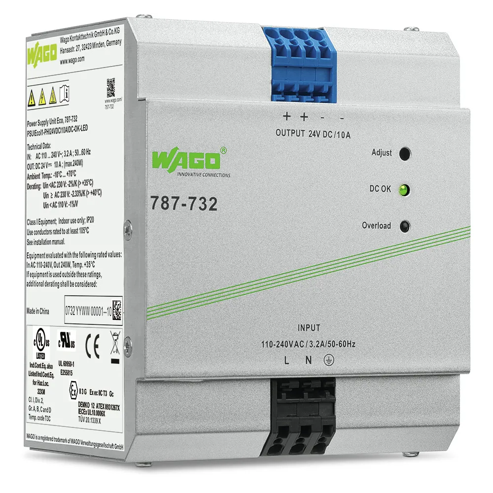 ZASILACZ ECO 24V DC 10A IMPULSOWANY PO STRONIE PIERWOTNEJ