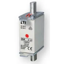 WT-00C NH000 GG K  50A WKŁADKA TOPIKOWA PRZEMYSŁOWA ZWŁOCZNA KOMBI 500V BM WT-NH