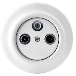 DECENTO BIAŁY PORCELANOWY GNIAZDO TV+R+SAT