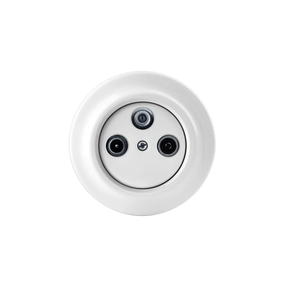 DECENTO BIAŁY PORCELANOWY GNIAZDO TV+R+SAT