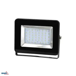 LOFOT SMDCZARNY OPRAWA NAŚWIETLACZ LED  30W CW 6000K 3100LM IP65 IK08 120ST AL/ SZKŁO HARTOWANE