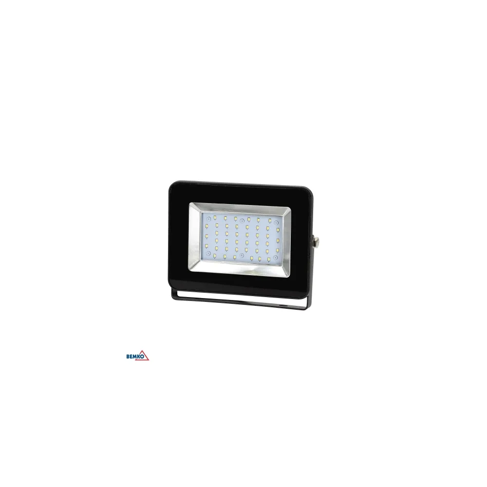 LOFOT SMDCZARNY OPRAWA NAŚWIETLACZ LED  30W CW 6000K 3100LM IP65 IK08 120ST AL/ SZKŁO HARTOWANE