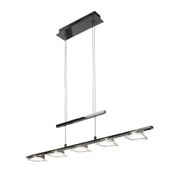 WINSTON CHROM/ BIAŁY OPRAWA WISZĄCA LED 30W WW 3000K 2300LM IP20 STAL/ SZKŁO