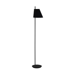 ESTAZIONA CZARNY OPRAWA PODŁOGOWA 1X E27/ 40W IP20 STAL/ TKANINA