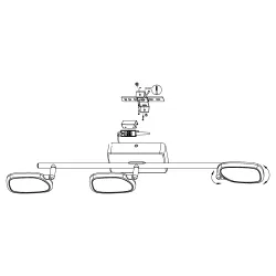 PALOMBARE-C BIAŁY OPRAWA SUFITOWA SPOT NT LED 3X5W 2700K-6500K 1800LM IP20 TWORZYWO/ STAL/ ALUMINIUM
