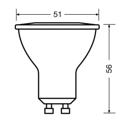 LED VALUE CLASSIC ŻARÓWKA LED SPOT 6.9/80W GU10 MATOWA 827 WW 2700K 575LM 230V 120ST
