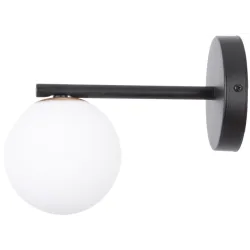 GAMA CZARNY/ BIAŁY OPRAWA ŚCIENNA KINKIET 1X G9/ 12W IP20 STAL LAKIEROWANA/ SZKŁO