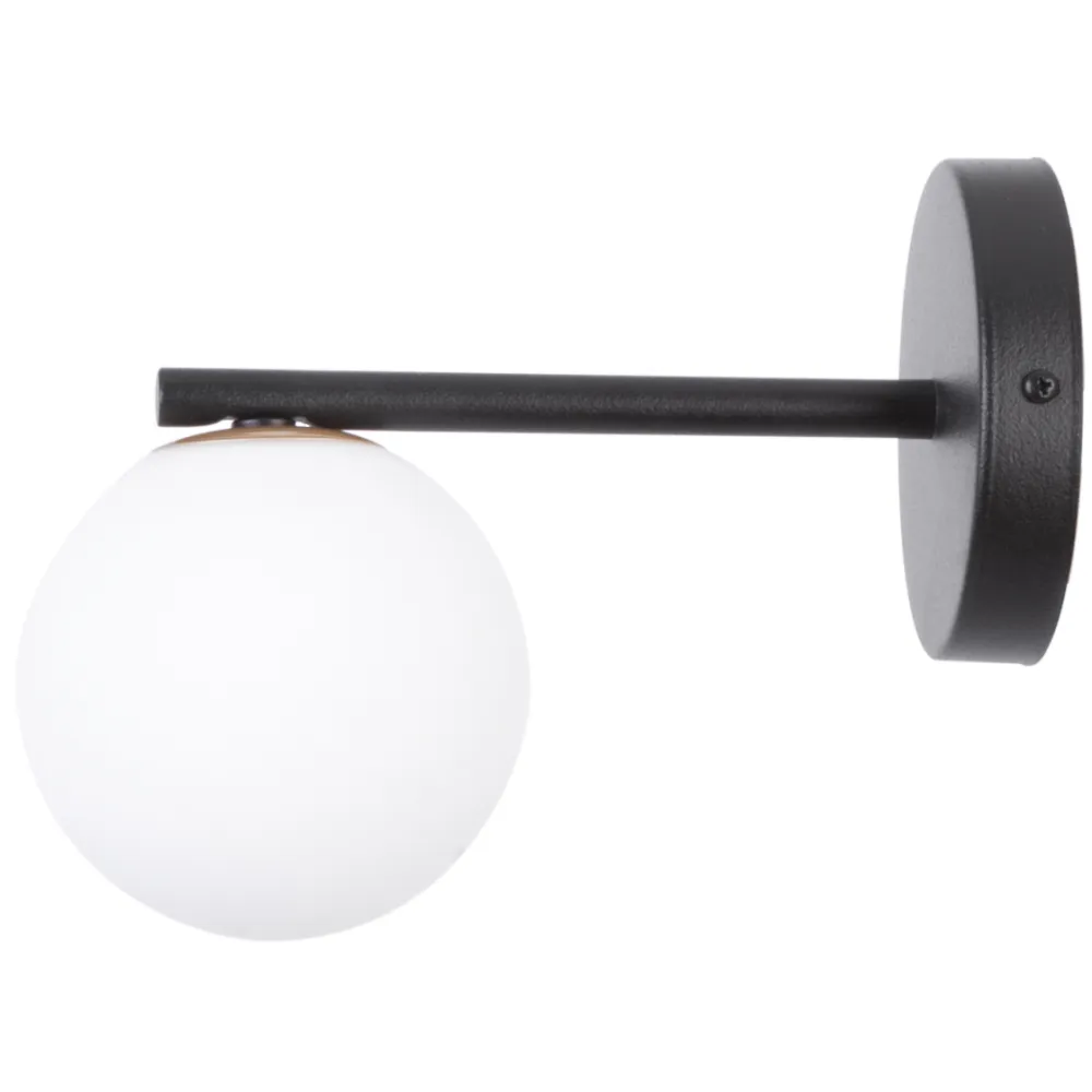 GAMA CZARNY/ BIAŁY OPRAWA ŚCIENNA KINKIET 1X G9/ 12W IP20 STAL LAKIEROWANA/ SZKŁO