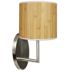 TIMBER SREBRNY/ BRĄZOWY OPRAWA ŚCIENNA KINKIET NT 1X E14/ 60W IP20 METAL/ TWOORZYWO