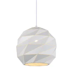 PALERMO BIAŁY OPRAWA WISZĄCA 1X E27/ 40W IP20 STAL