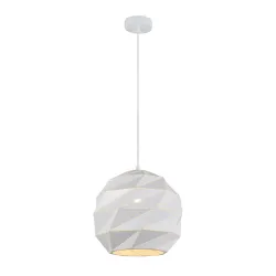 PALERMO BIAŁY OPRAWA WISZĄCA 1X E27/ 40W IP20 STAL