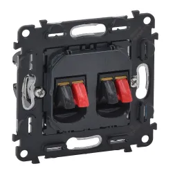 VALENA ALLURE MECHANIZM GNIAZDO GŁOŚNIKOWE HI-FI 2X BANAN ZACISKI ŚRUBOWE 4MM2