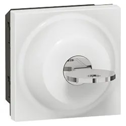 M45 BIAŁY ŁĄCZNIK 2M NA KLUCZ 3-POZYCYJNY Z WKŁADKĄ 6A 250V