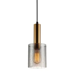 SARDO RAIN MOSIĘŻNY/ DYMIONY/ MOKRY OPRAWA WISZĄCA 1X E27/ 40W IP20 STAL/ SZKŁO