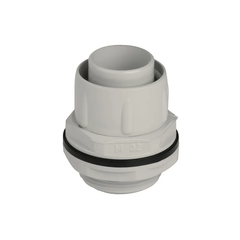 M 32X1.5 DŁAWIK NA RURĘ IP65 FI25 SZARY TUBE