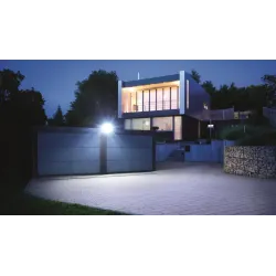 XLED PRO 240 CZARNY OPRAWA NAŚWIETLACZ LED 19.3W WW 3000K 2124LM IP44 IK03 + CZUJNIK RUCHU TWORZYWO