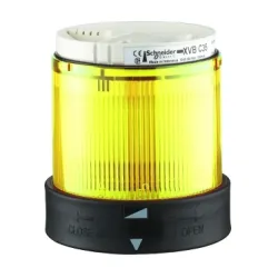 Schneider Electric Harmony XVB Element świetlny z filtrem rozpraszającym Ø70 żółty światło LED 24V AC/DC, XVBC2B8D