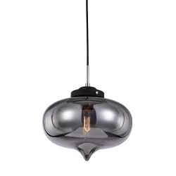 HEART CZARNY OPRAWA WISZĄCA 1X E27/ 60W IP20 STOP METALI/ SZKŁO
