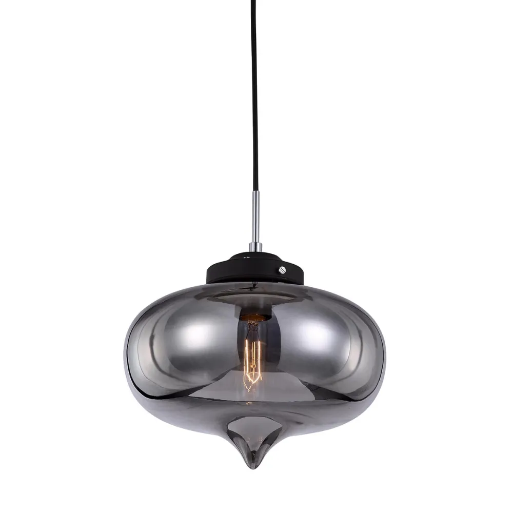 HEART CZARNY OPRAWA WISZĄCA 1X E27/ 60W IP20 STOP METALI/ SZKŁO