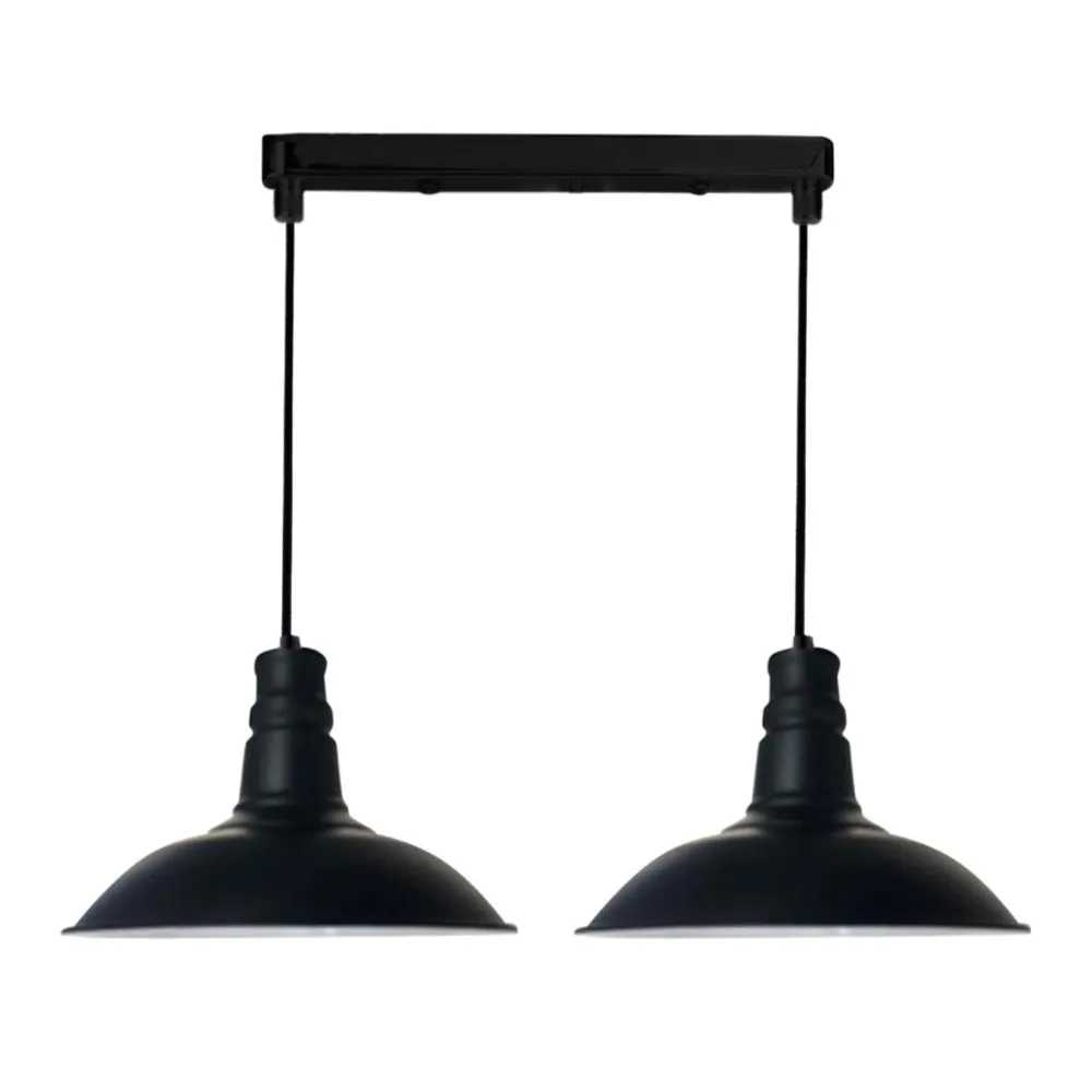 CONSUELA CZARNY OPRAWA WISZĄCA 2X E27/ 60W IP20 METAL