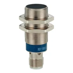 Schneider Electric OsiSense XS Czujnik indukcyjny M18 z wyjściem PNP 1NC, 12/24V DC, konektor M12, XS118B3PBM12