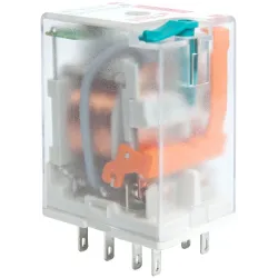 R2N-2012-23-1110-WTLD PRZEKAŹNIK PRZEMYSŁOWY 12A 2P 110V DC WTYKOWY + WSKAŹNIK, PRZYCISK, LED, DIODA