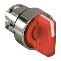 Schneider Electric Harmony XB4 Główka przełącznika 3 pozycyjnego LED czerwona metalowa, ZB4BK1343