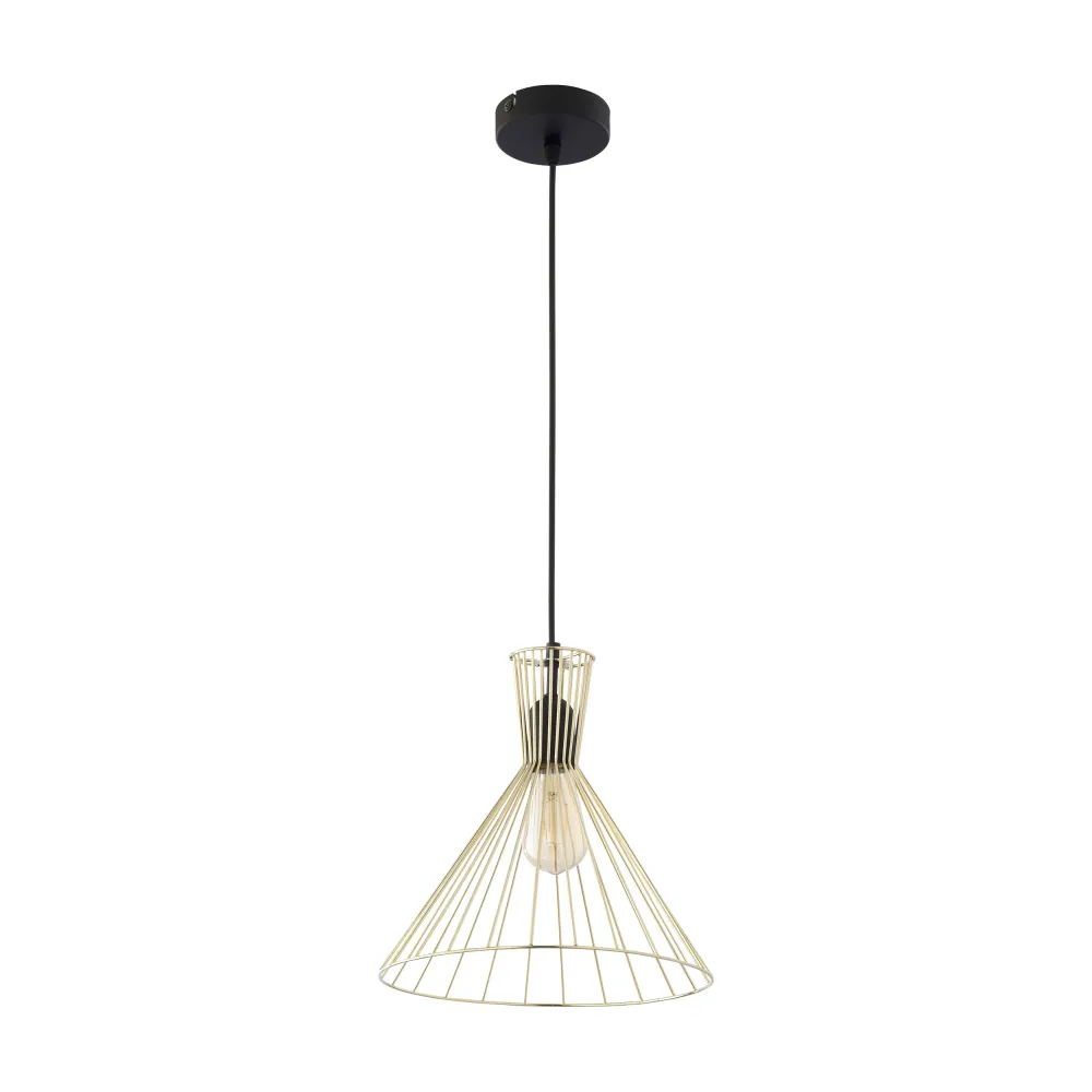 SAHARA CZARNY/ ZŁOTY OPRAWA WISZĄCA 1X E27/ 15W IP20 METAL/ TWORZYWO