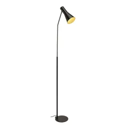 PHELIA CZARNY OPRAWA PODŁOGOWA W E27 23 IP 20 ALUMINIUM STAL