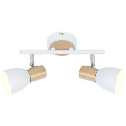 ANABEL BIAŁY/ BRĄZOWY OPRAWA SUFITOWA SPOT NT 2X E14/ 25W IP20 METAL