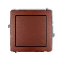 DECO MODUŁ BRĄZ METALIK ŁĄCZNIK "DZWONEK" 1X 1Z ZACISKI ŚRUBOWE 10AX 250V