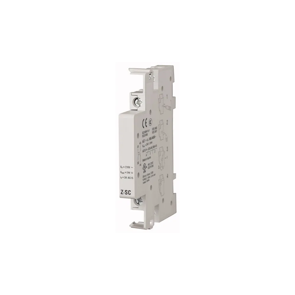 Z-SC STYK POMOCNICZY 3A 1Z+1R 0.5M 24-230V AC/DC MONTAŻ BOCZNY